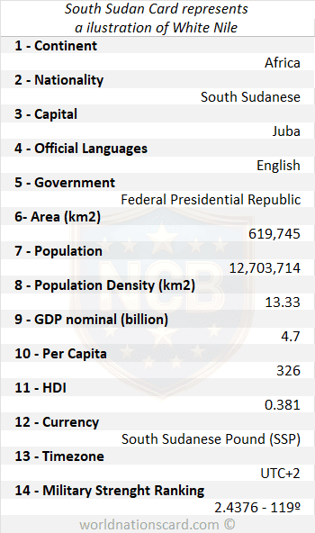 South Sudan Infocard