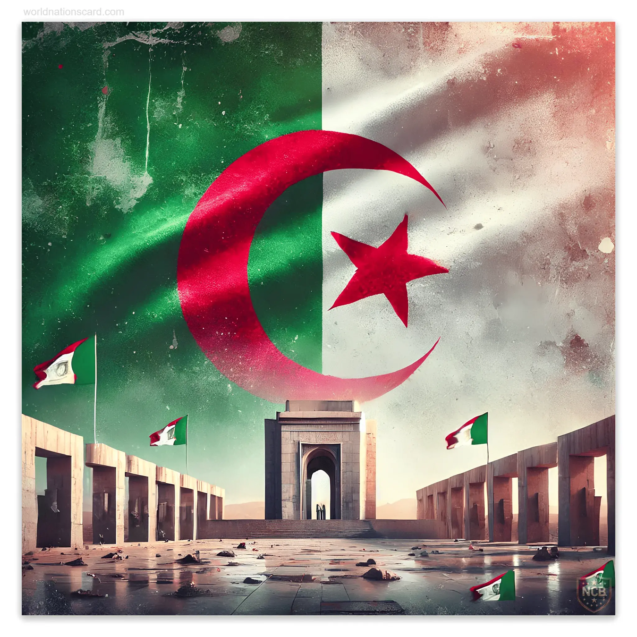 Algeria Card Memorial Du Martyr