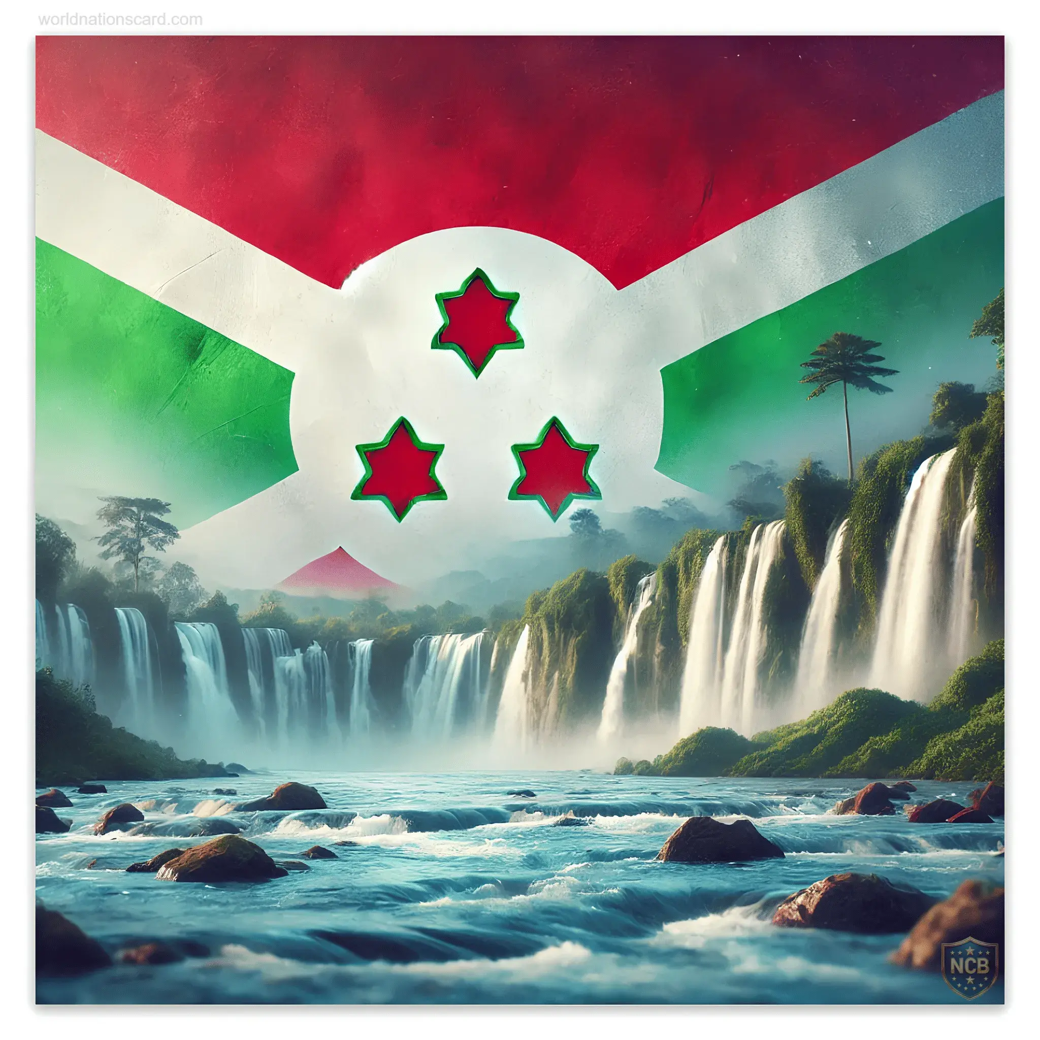 Burundi Card Karera Waterfalls