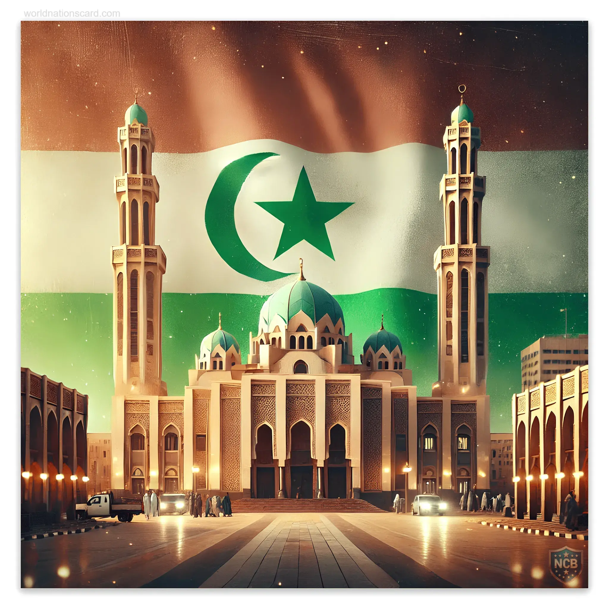 Niger Card Niamey Grand Mosque