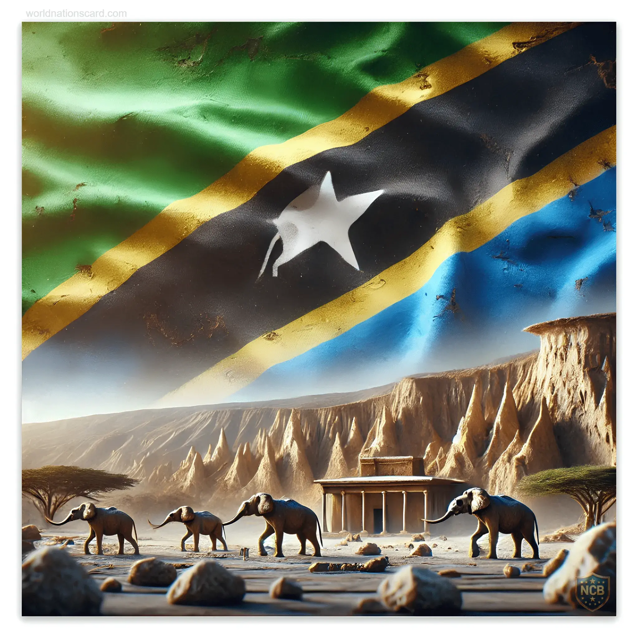 Tanzania Card Olduvai Gorge