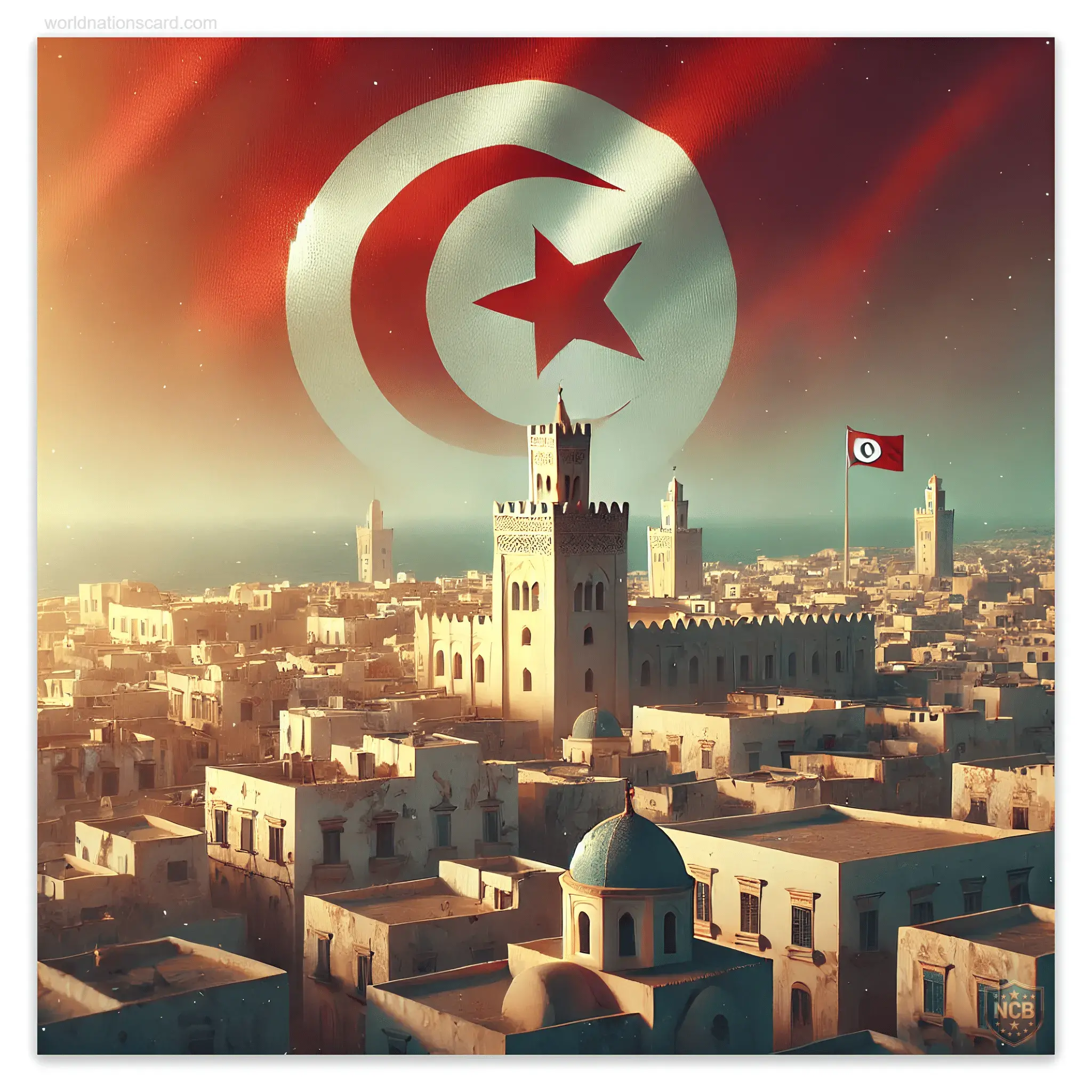 Tunisia Card Medina of Sousse