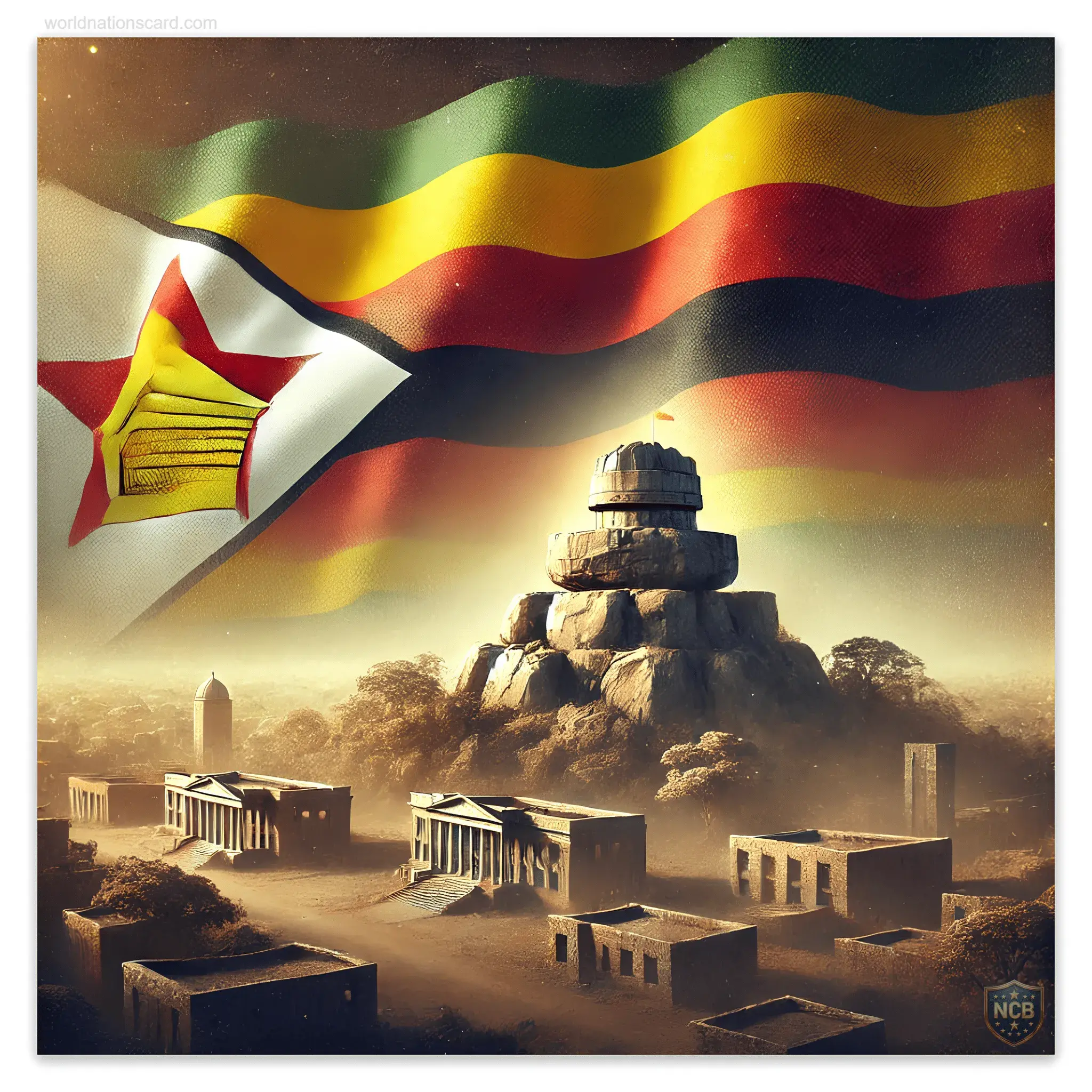 Zimbabwe Card Great Zimbabwe